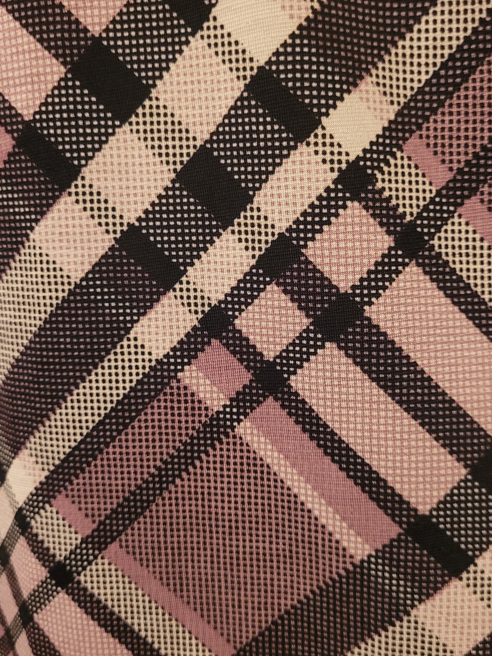 Dear Scarlett Lizzy Blouse Size XL Tunic Split Neck Purple Plaid 3/4 Sleeves - Picture 5 of 6